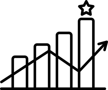 Modern İlerleme simgesinin vektör illüstrasyonu