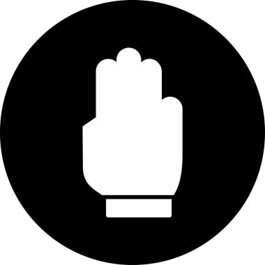 El hareketi simgesi, vektör illüstrasyonu