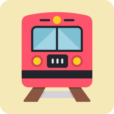 Web simgesi tren, illüstrasyon vektör  