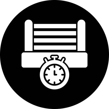 Zamanlama. Web simgesi vektör illüstrasyonu