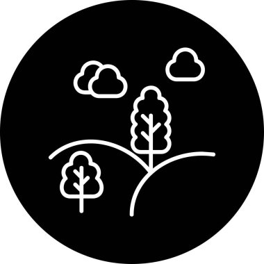 Çevresel ekoloji ikonu vektör illüstrasyonu 