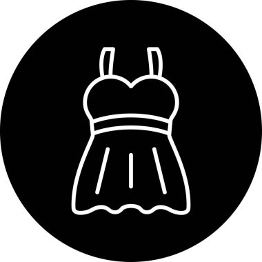 Elbise. Web simgesi basit illüstrasyon 