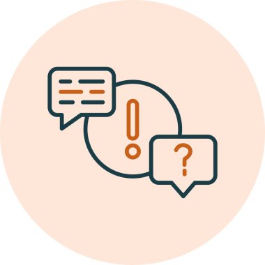 QA simgesi, vektör illüstrasyonu 