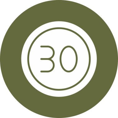 Hız limiti tabelası. Yol işareti.