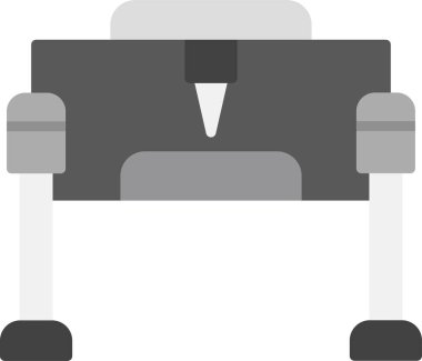 3d yazıcı simgesi, beyaz arkaplanda vektör illüstrasyonu