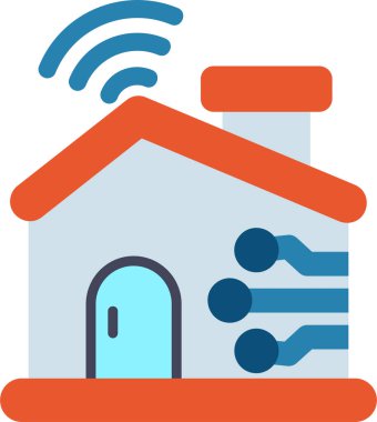 Akıllı ev. Web simgesi basit tasarım