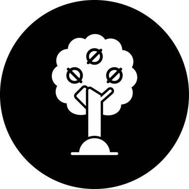 Ceviz ağacı ekolojisi ana hatlı ortamda simge