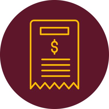 Bill simgesi, vektör illüstrasyonu basit tasarım