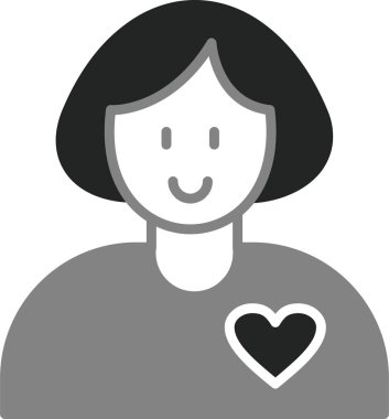 Gönüllü simgesinin vektör çizimi