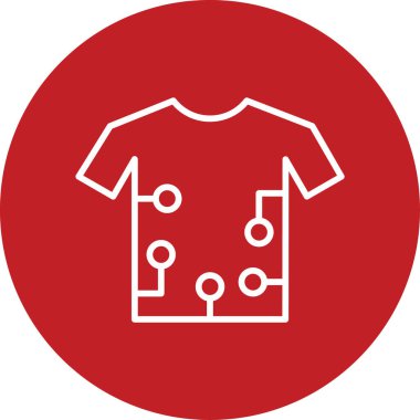 Yaratıcı Akıllı giyim simgesi, vektör işareti