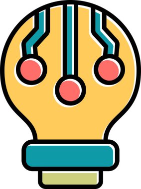 Teknoloji. Web simgesi basit illüstrasyon