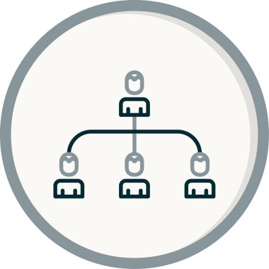 hiyerarşi. Web simgesi basit illüstrasyon