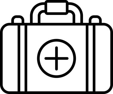 İlk yardım kiti vektör illüstrasyonu