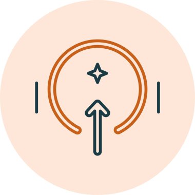 Basit ok simgesi vektör illüstrasyonu