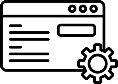 Basit Metin simgesi, vektör illüstrasyonu