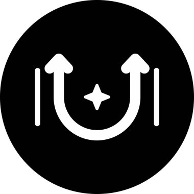 Basit ok simgesi vektör illüstrasyonu