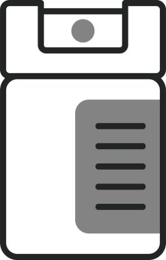 biber gazı web simgesi vektör illüstrasyonu