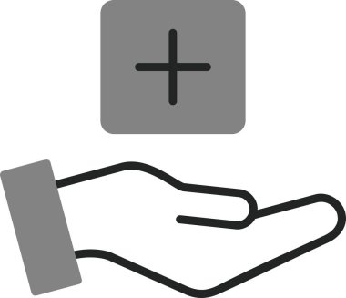 Sağlık hizmetleri. Web simgesi basit illüstrasyon