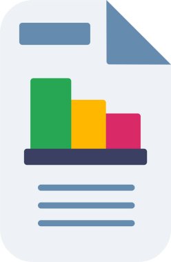 belge simgesi, vektör illüstrasyonu basit tasarım