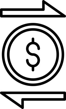 Basit Aktarım simgesi vektör çizimi