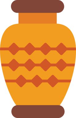 Vazo. Web simgesi basit illüstrasyon