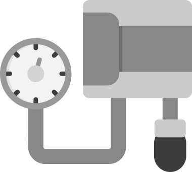 Kan basıncı ölçüm simgesi, sfinometre vektörü