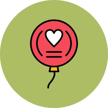 balon ikon vektör illüstrasyonu