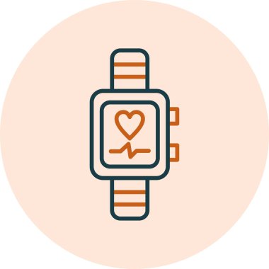 smartwatch simgesi, vektör illüstrasyonu basit tasarım