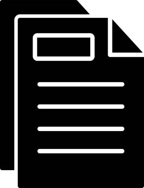 belge simgesi, vektör illüstrasyonu basit tasarım