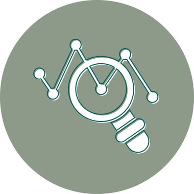 veri analiz simgesi vektör illüstrasyonu 