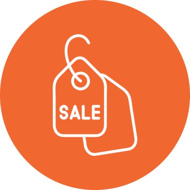 satış etiketi simgesi, vektör illüstrasyonu basit tasarım