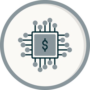 Çip simgesi vektör illüstrasyon tasarımı