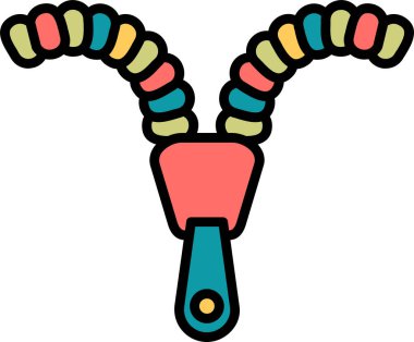 fermuar web simgesi, vektör çizim               