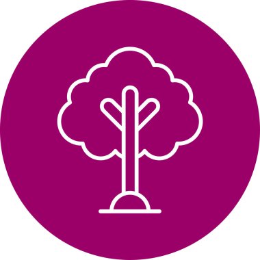 Ağaç. Web simgesi basit illüstrasyon 