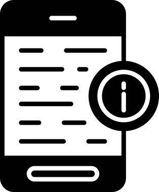 Bilgi simgesi tasarımının vektör illüstrasyonu