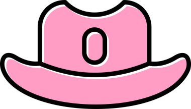 şapka web simgesi basit illüstrasyon 