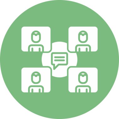 Sohbet mesajı vektör illüstrasyonu