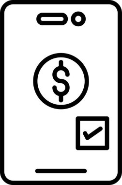 Basit Çevrimiçi Ödeme vektör çizimi