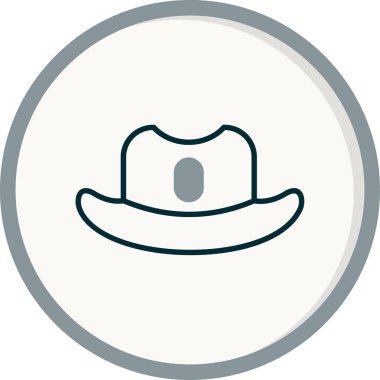 şapka web simgesi basit illüstrasyon 