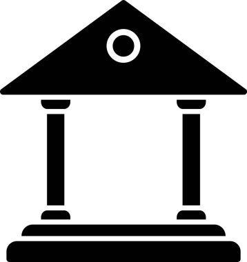 Banka web simgesi basit illüstrasyon 