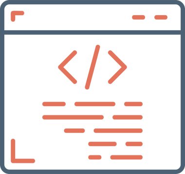 Web sitesi simgesi, vektör illüstrasyonu basit tasarım