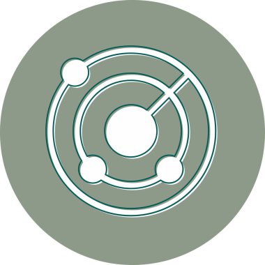 radar web simgesi vektör illüstrasyonu