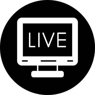 Yaşa. Web simgesi basit tasarım 