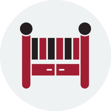 Beşik. Web simgesi basit illüstrasyon