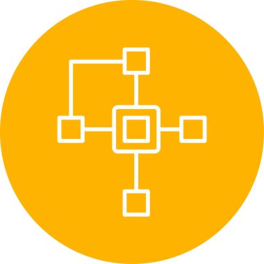 Kümeleniyorlar. Web simgesi basit illüstrasyon