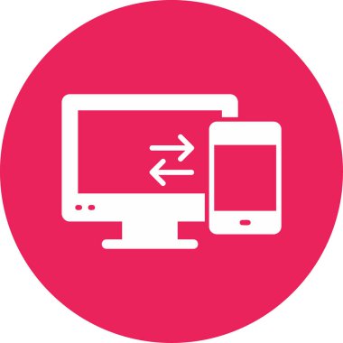 Veri Aktarımı modern simgesinin vektör çizimi