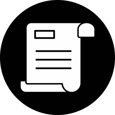 Bills Web simgesi basit illüstrasyon