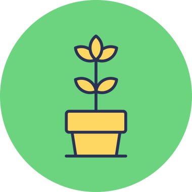 bitki simgesi vektör illüstrasyonu