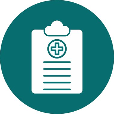 Tıbbi Sağlık Denetim simgesi vektör illüstrasyonu