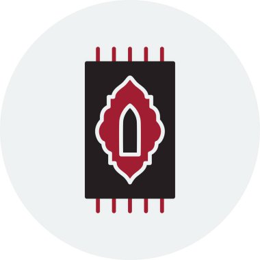 Dua Halı simgesi, vektör illüstrasyonu 